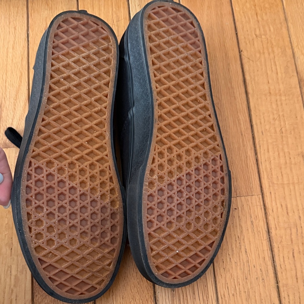 Vans All-Black Canvas Sneakers - Picture 3 of 5